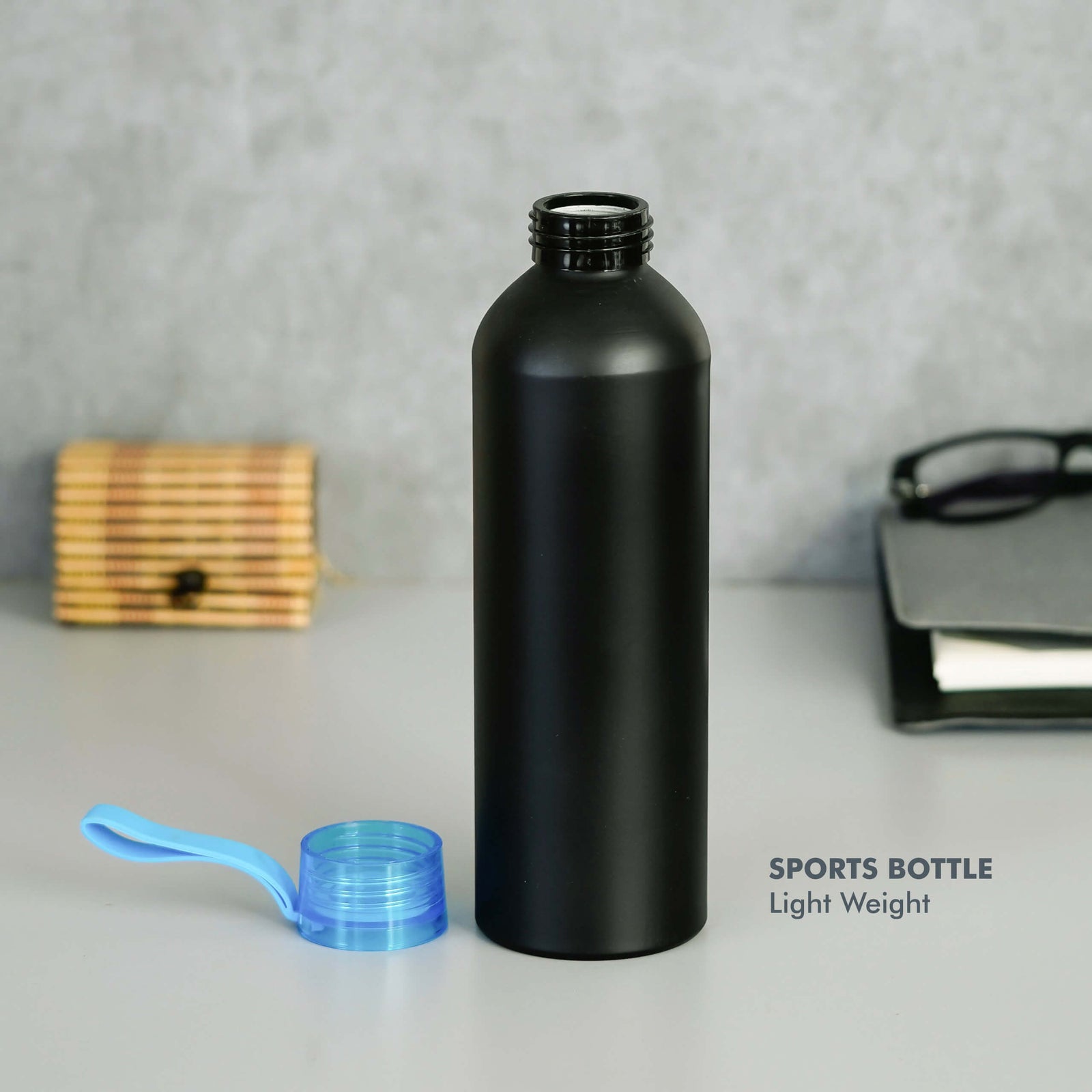 Customizable Black Aluminum Sports Bottle - 750 ML Capacity - product image 3