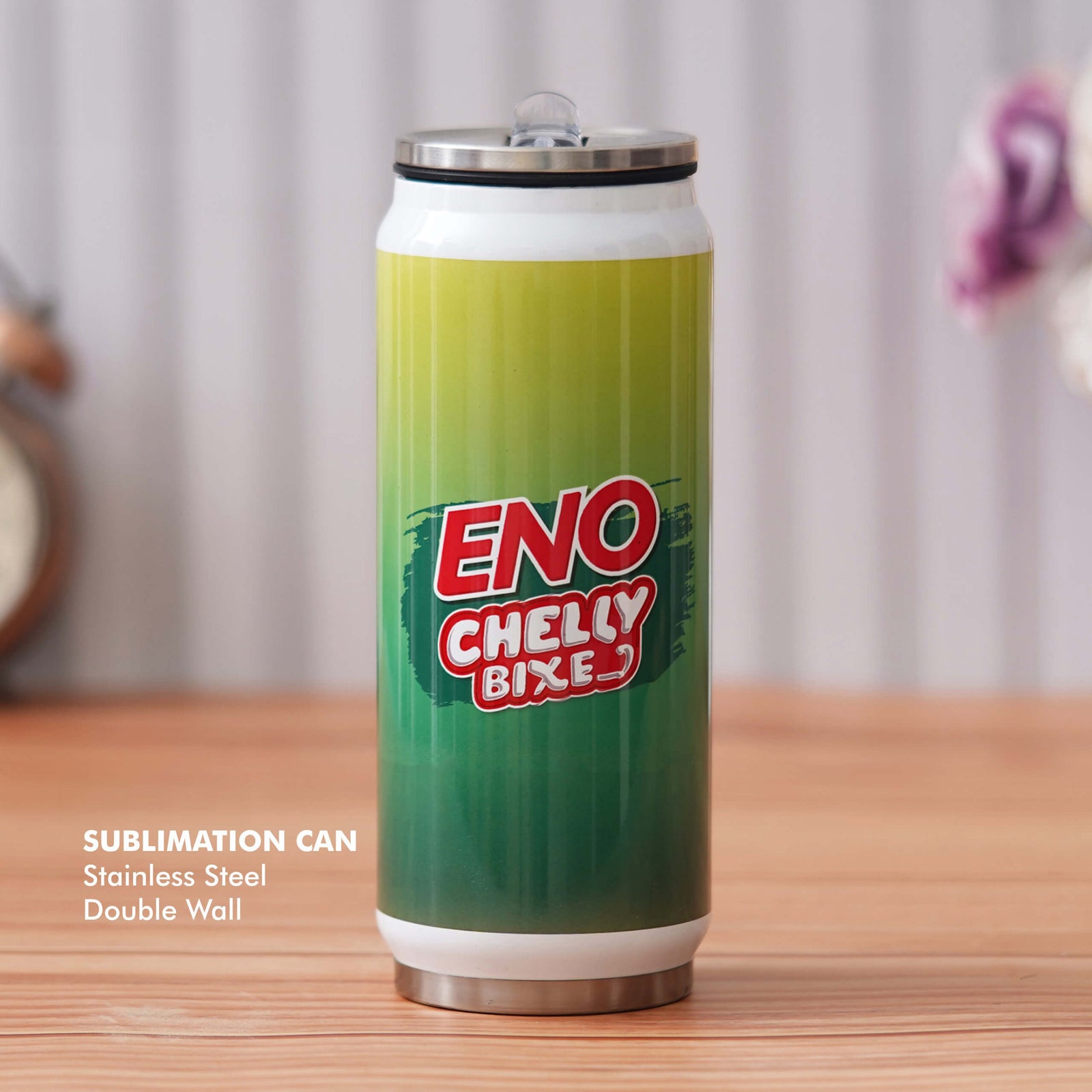 Customizable White Stainless Steel Can with Double Wall - product image 2