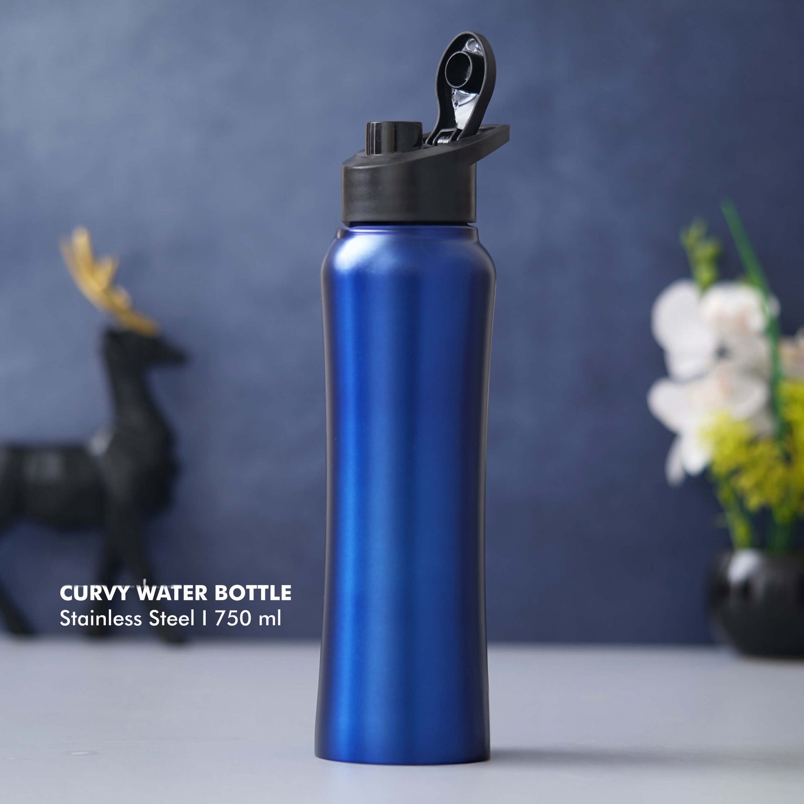 Customizable Blue Stainless Steel Bottle - 750 ML - product image 4