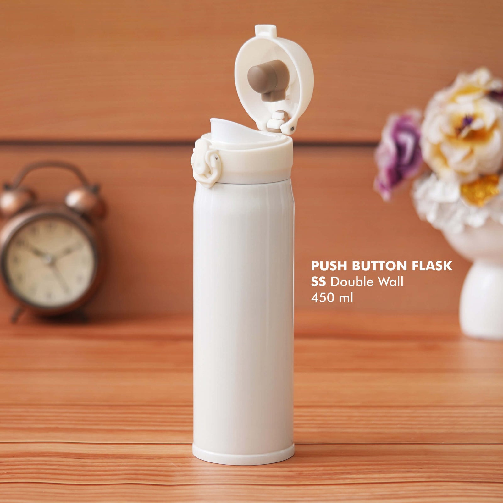White Stainless Steel Bottle - 450 ML - product image 3
