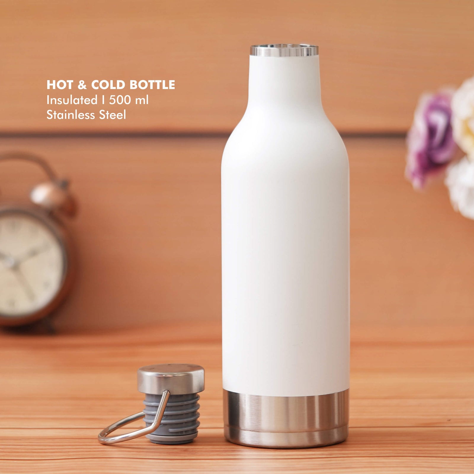 White Stainless Steel Bottle - 500 ML - product image 4