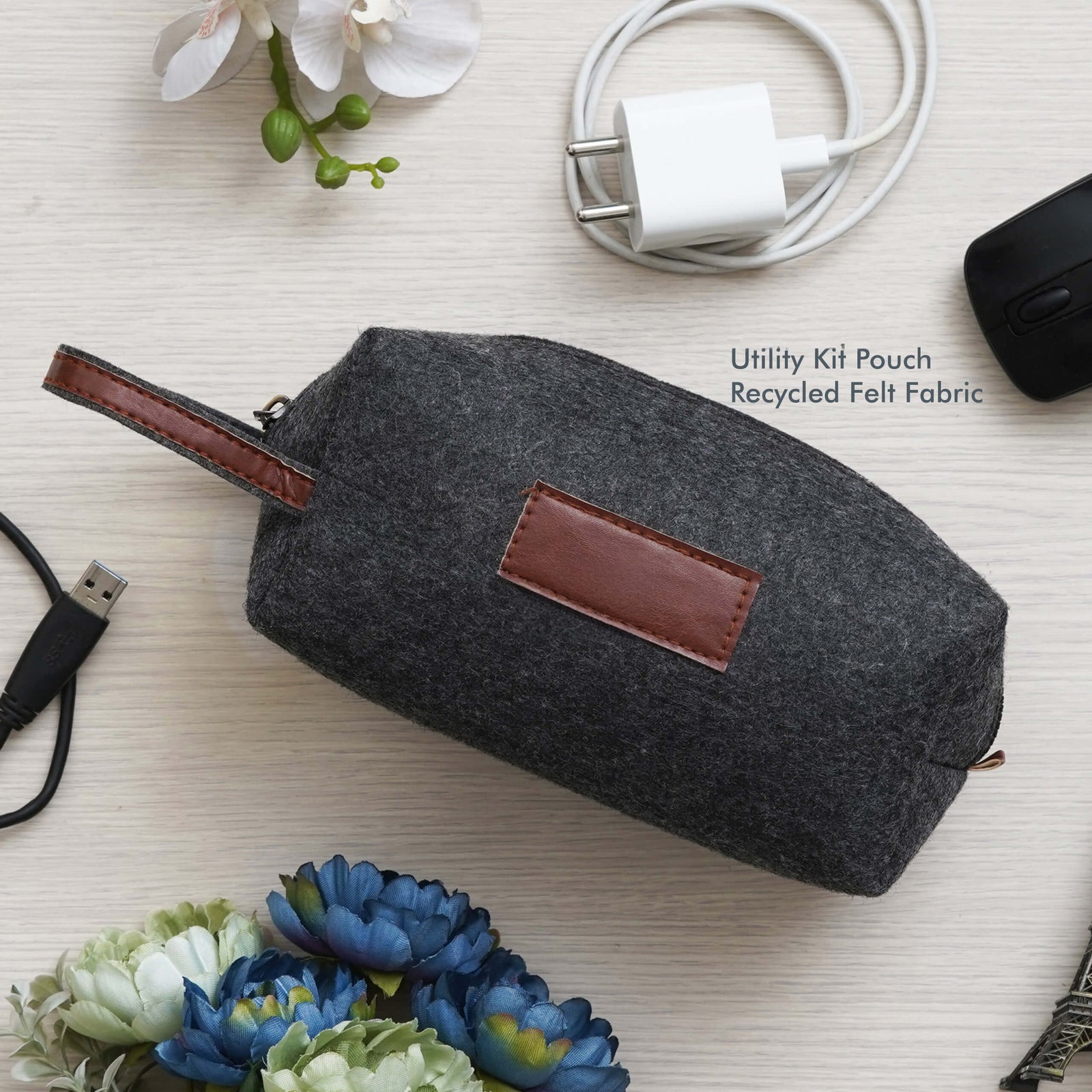 Convenient Black Utility Kit Pouch - Eco-Friendly Travel Companion - product image 2