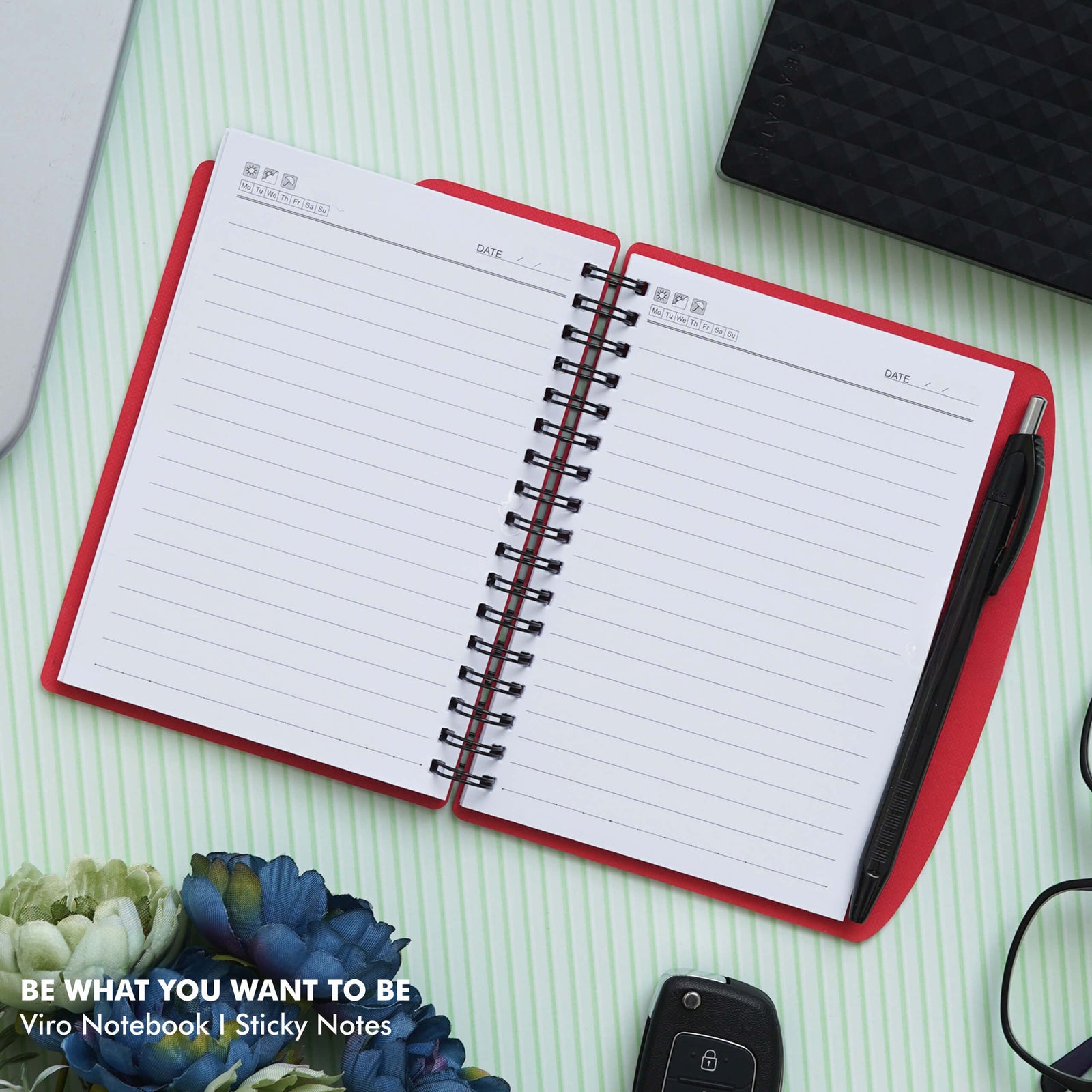 Personalized Red Viro Notebook Gift Set - Perfect for Productivity - product image 4