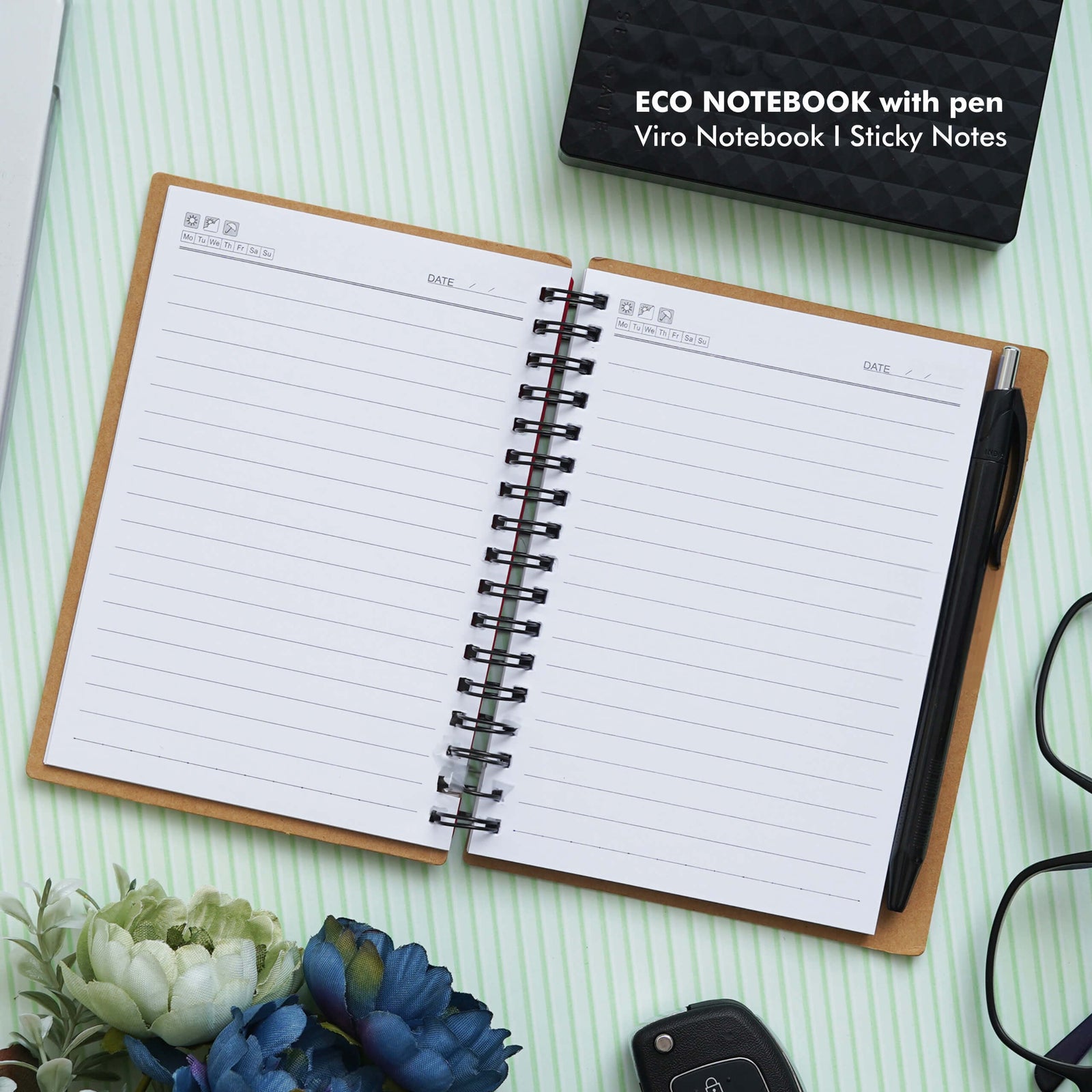 Red Eco-Friendly Notebook Gift Set - Sustainable Style for Every Desk - product image 3