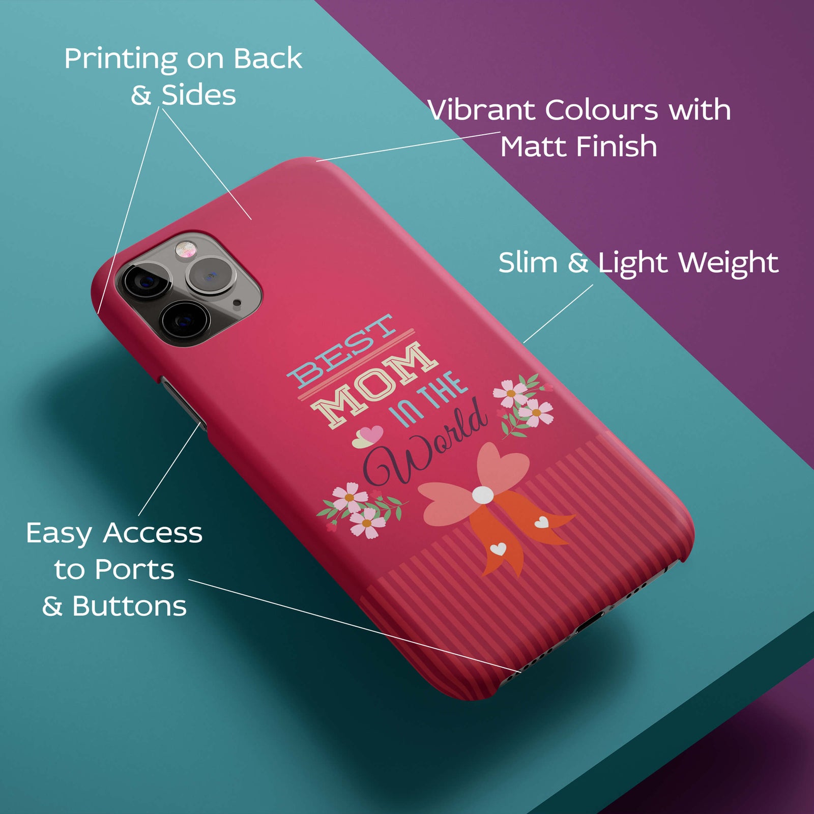 Best Mom in the World Back Cover for HardPlasticG0357Hard Plastic-Image 2