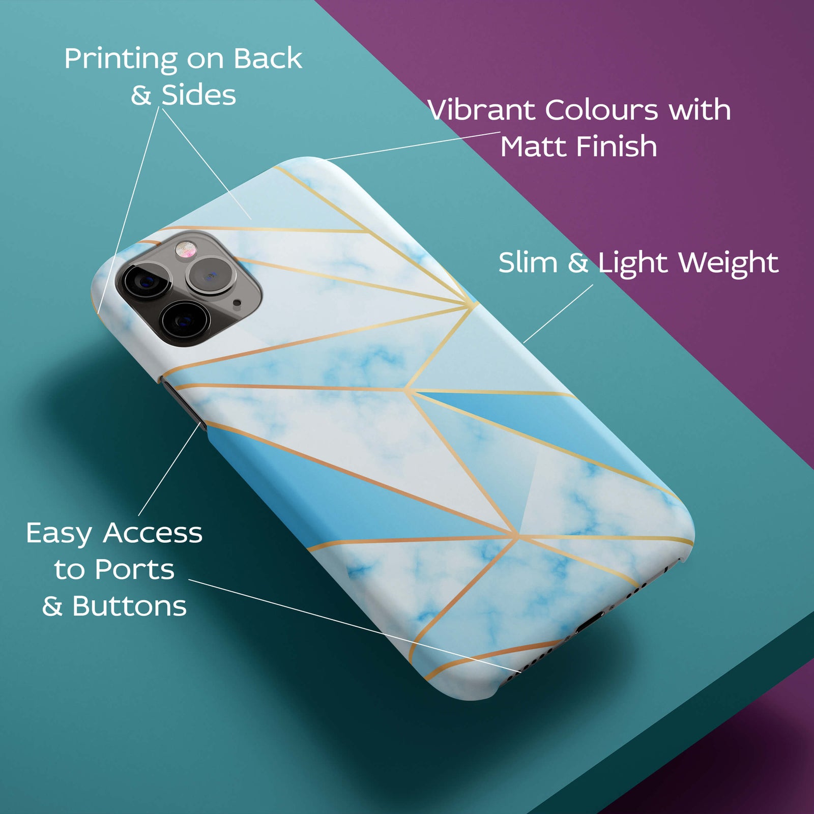 Blue Marble Back Cover for HardPlasticIK0022Hard Plastic-Image 2