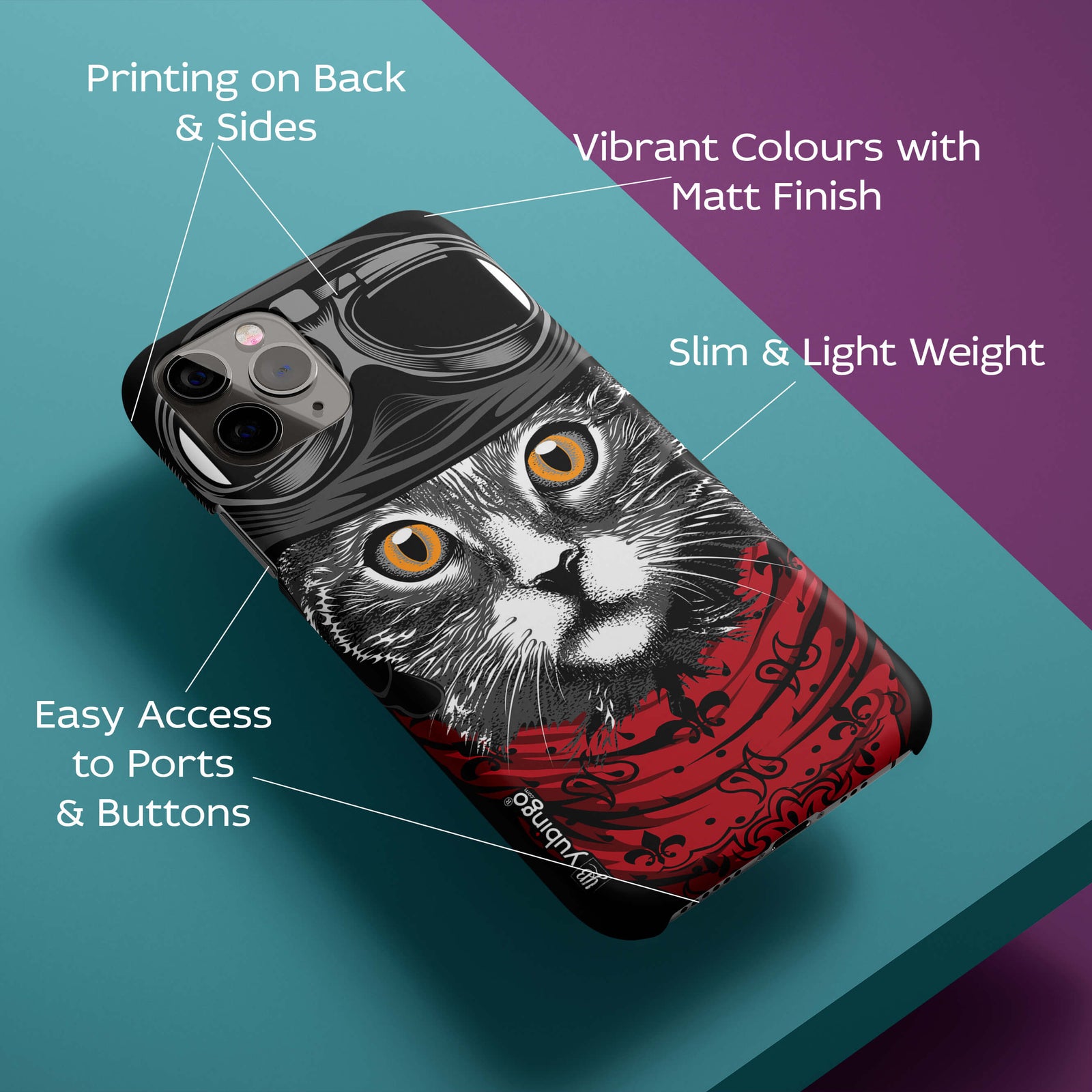 Cat Punk Back Cover for HardPlasticA0028Hard Plastic-Image 2