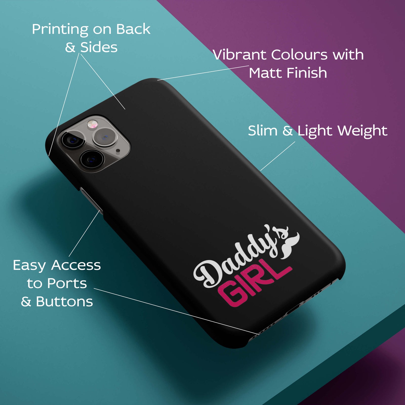 Daddy's Girl Back Cover for HardPlasticU0052Hard Plastic-Image 2