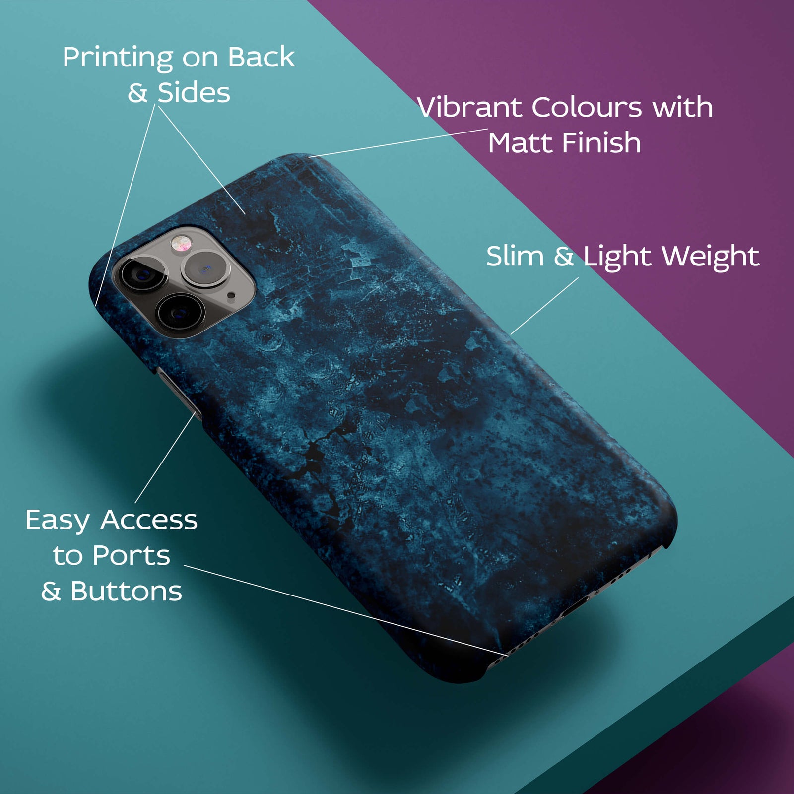 Deep Blues Back Cover for HardPlasticD1896Hard Plastic-Image 2