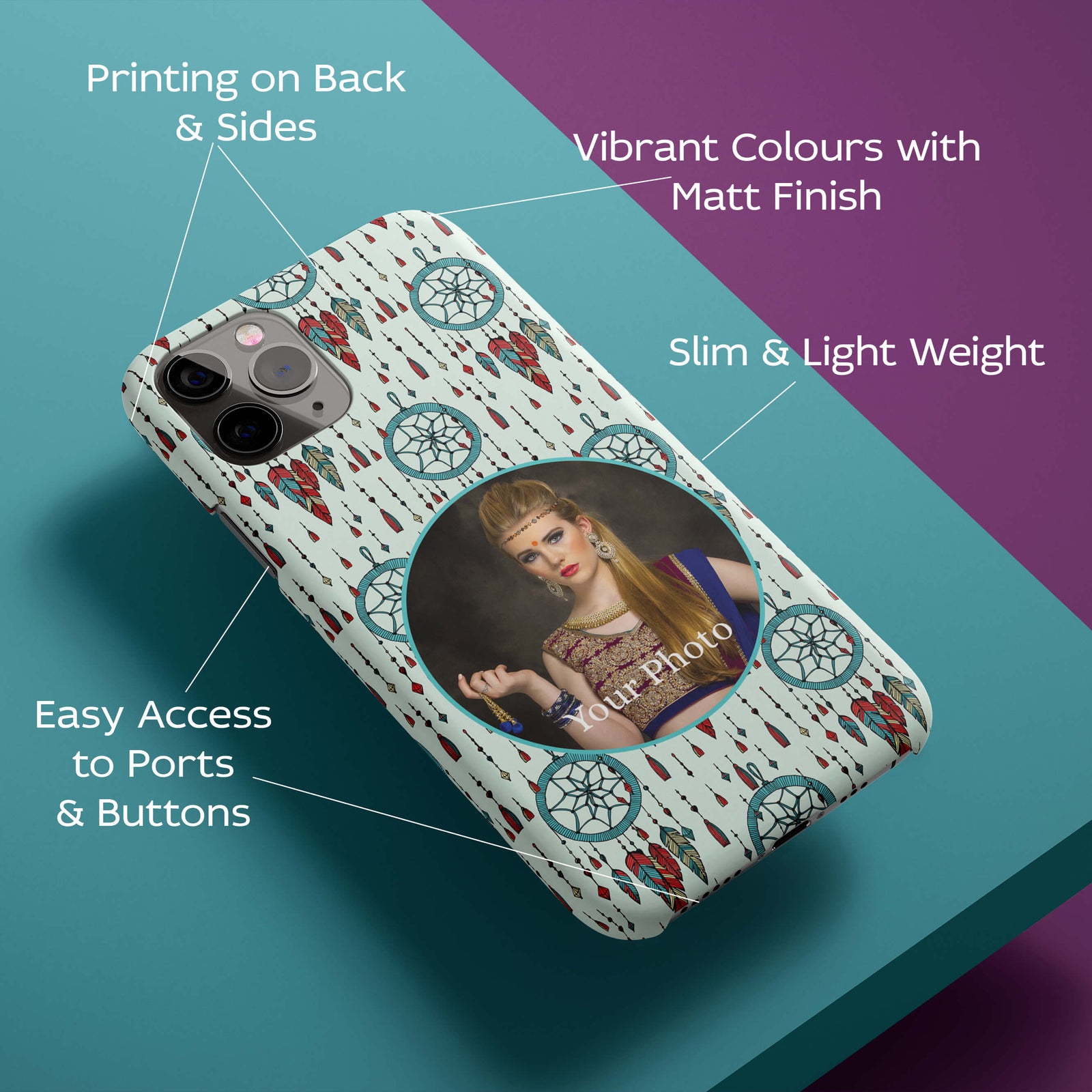 Dream Catcher Photo Back Cover for HardPlasticA0515Hard Plastic-Image 2