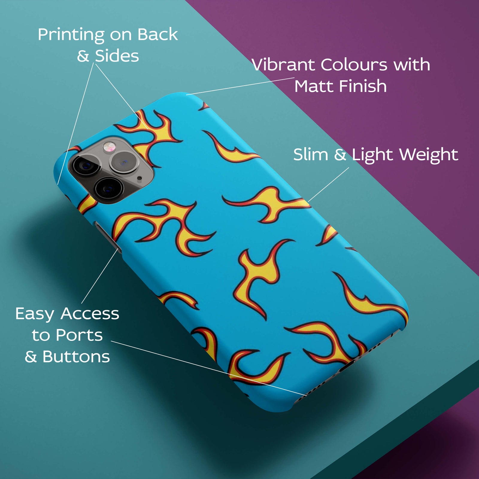 Golf Wang Flame Back Cover for HardPlasticPS1303Hard Plastic-Image 2