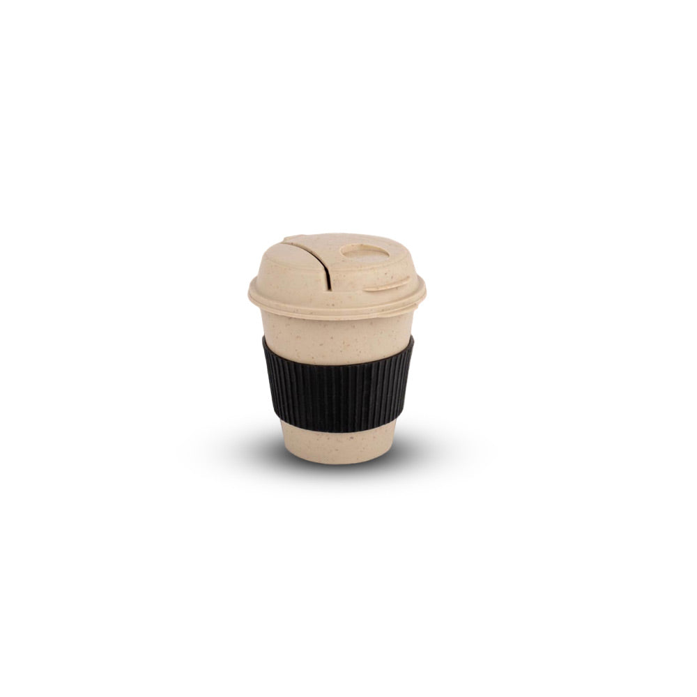 Bamboo Coffee Mug - Eco Friendly Mug with Flip Top Lid and Anti-Scald Sleeve (Green/Red/Black/Blue) - product image 3