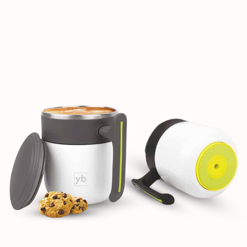 Lincoln 2 Tone Magic Suction Mug with Stainless Inside, Leakproof, BPA Free, 300ml - corporate gift by YuBingo