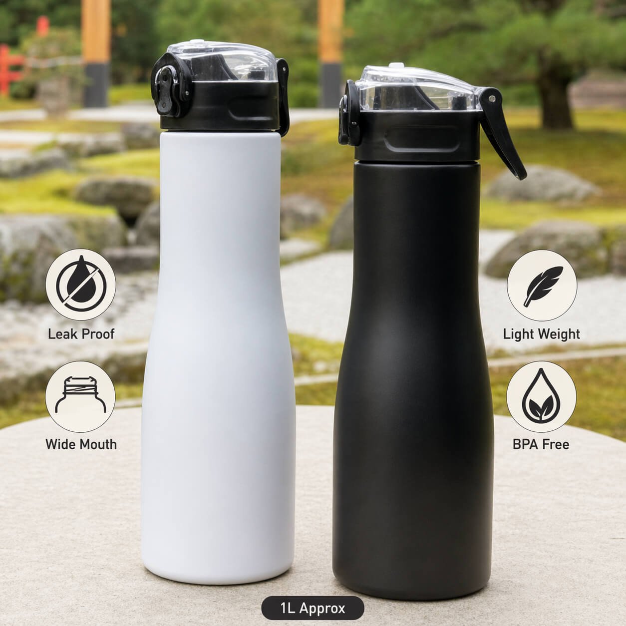 Flora Steel Bottle 1L — corporate gift
