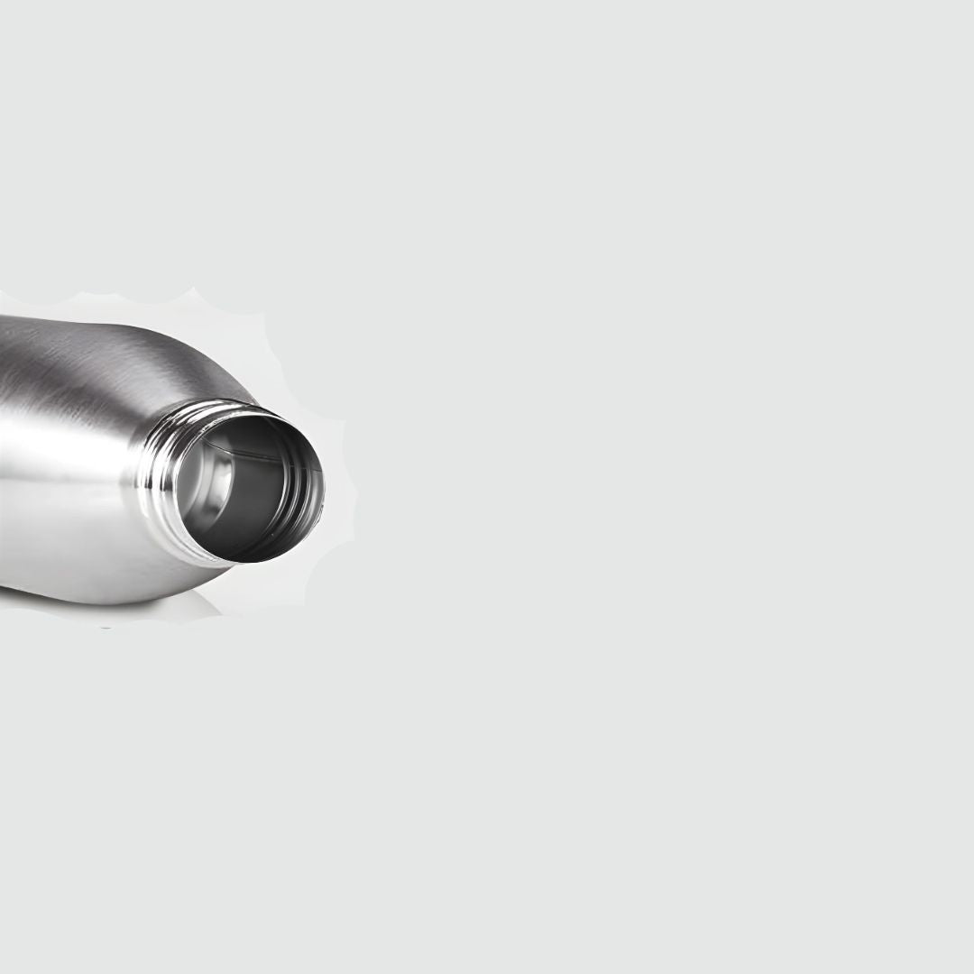 Cola single wall stainless steel bottle 1L open view