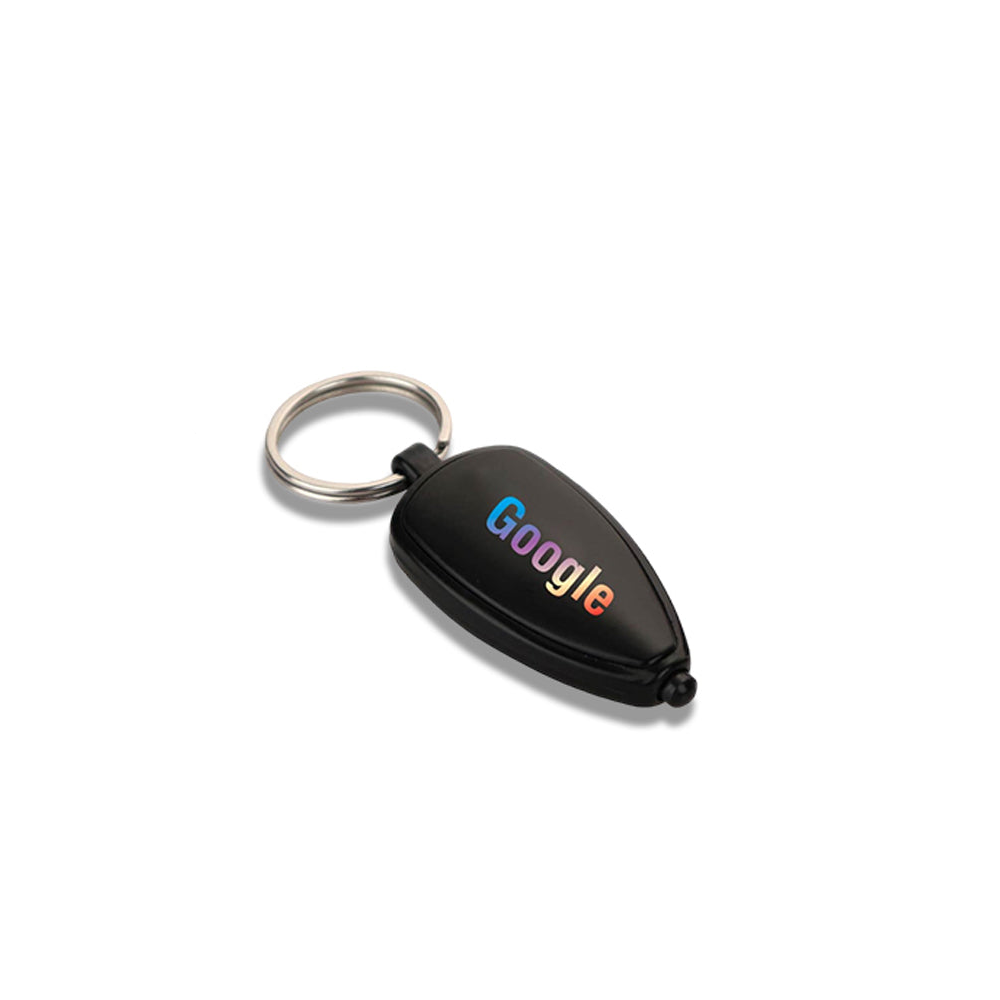 Logo Highlight Keychain with Multicolor Backlight - corporate gift by YuBingo