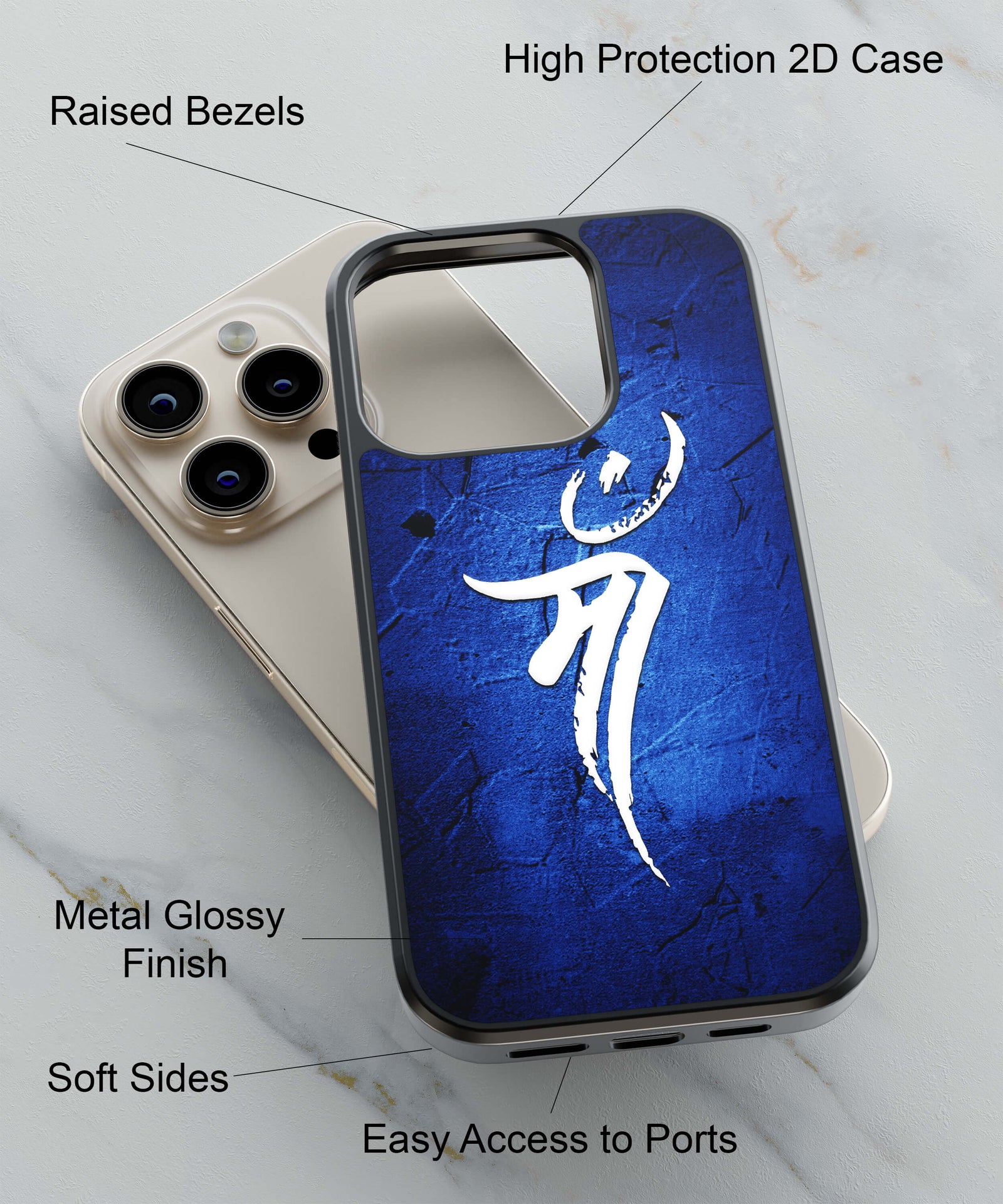 Maa Back Cover for 2D Hybrid TPU And Metal CaseGX0051Hybrid Metal TPU-Image 2