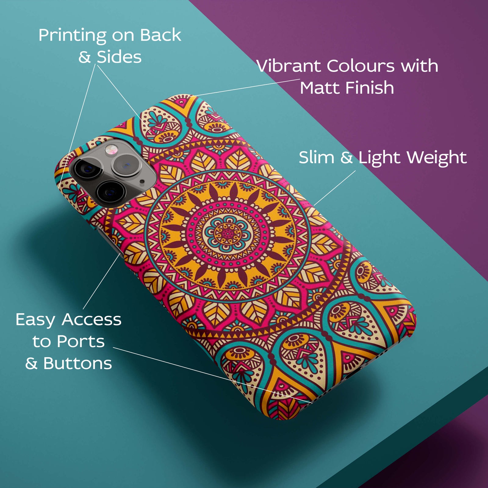 Mandala Back Cover for HardPlasticPS1309Hard Plastic-Image 2