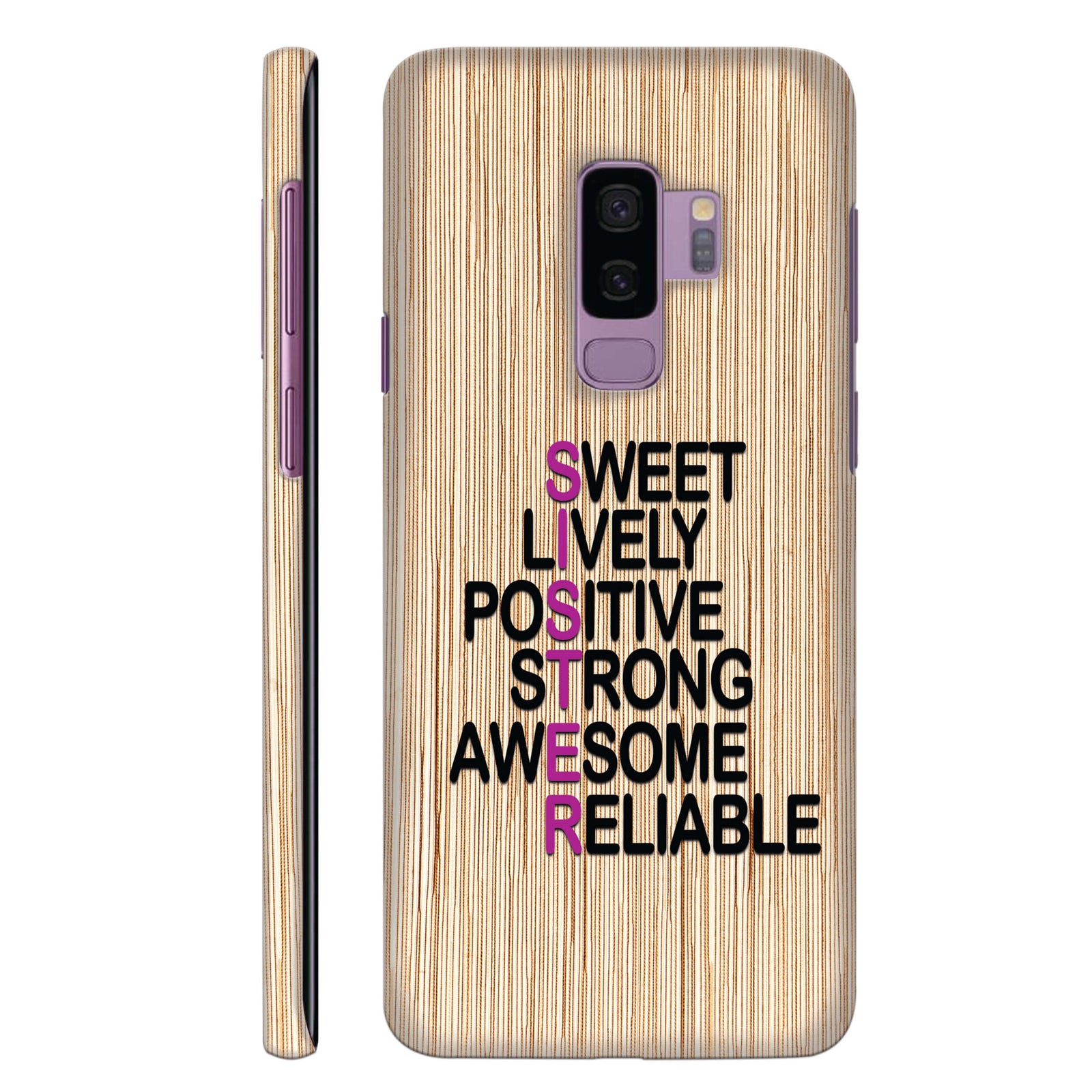 My Sister is Awesome Back Cover for HardPlasticU0008Hard Plastic