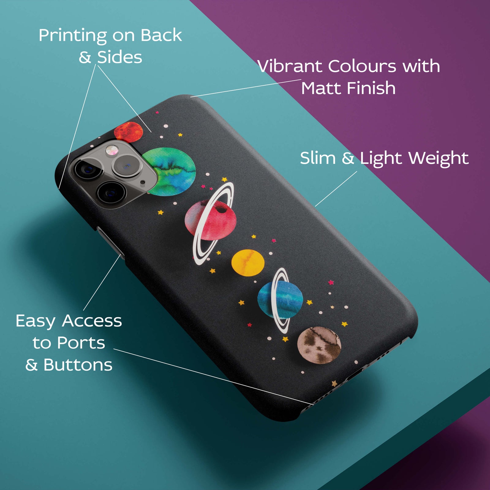 Planets on Paper Back Cover for HardPlasticIK0013Hard Plastic-Image 2