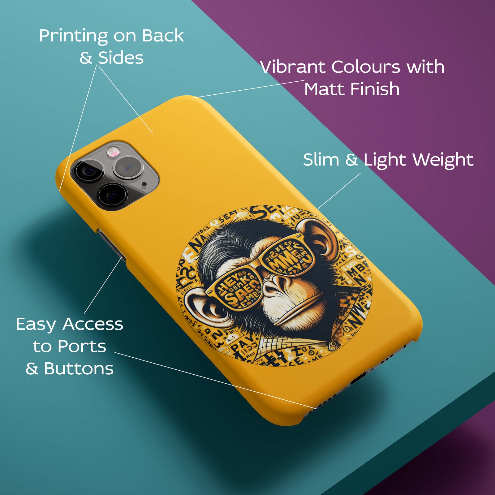 Smart Monkey Back Cover for HardPlasticBDS0015Hard Plastic-Image 2