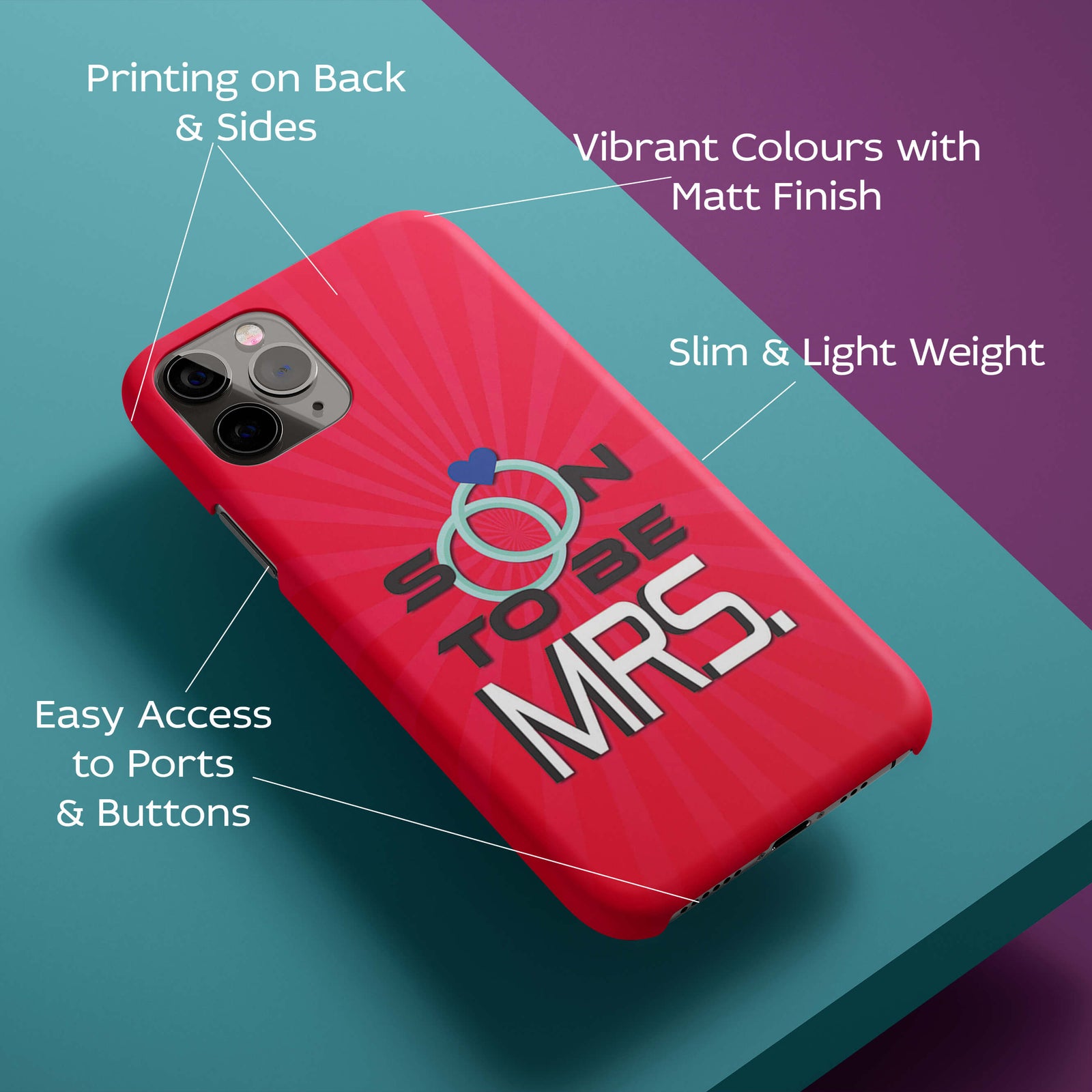 Soon to be Mrs. Back Cover for HardPlasticS0269Hard Plastic-Image 2