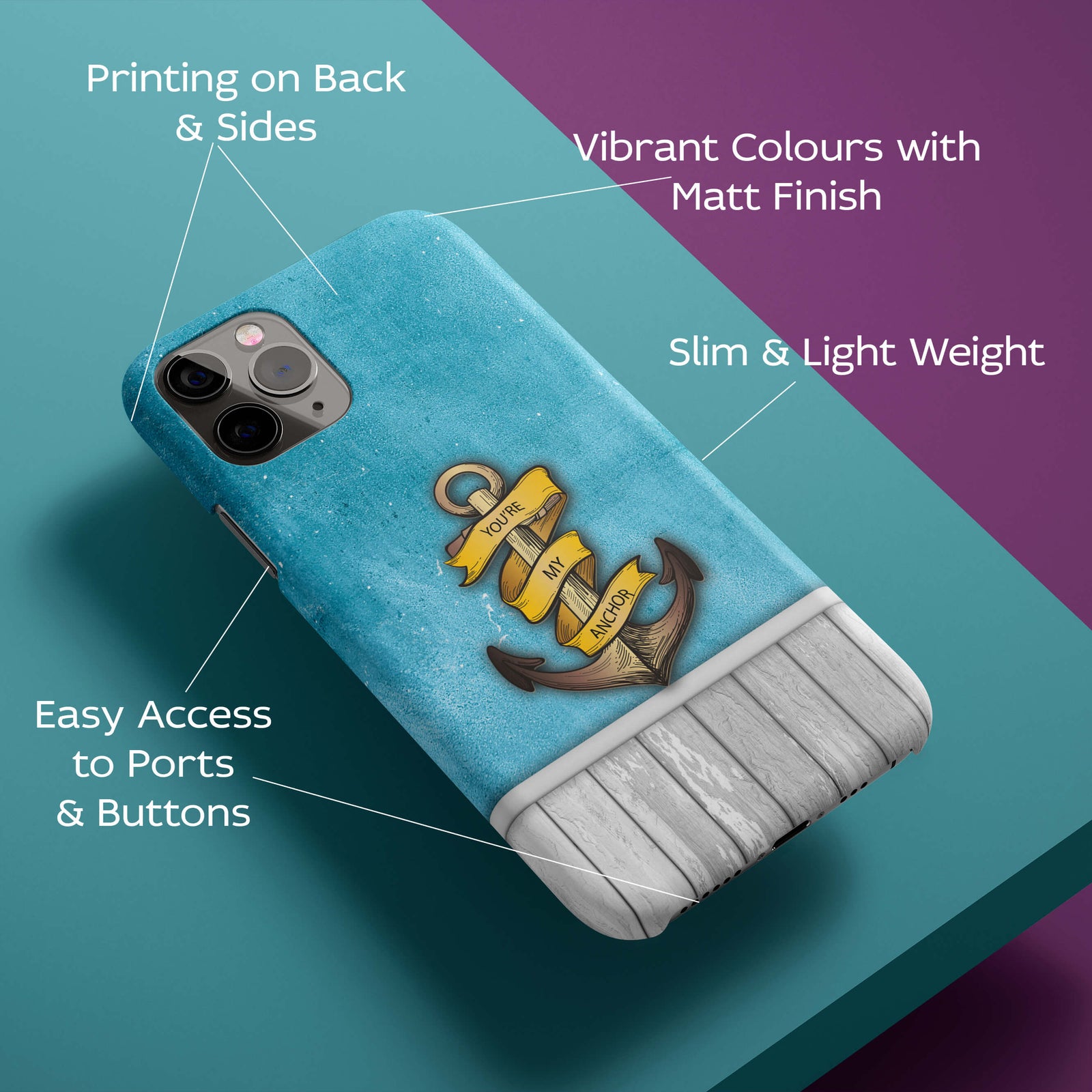 You Are My Anchor Back Cover for HardPlasticU0314Hard Plastic-Image 2