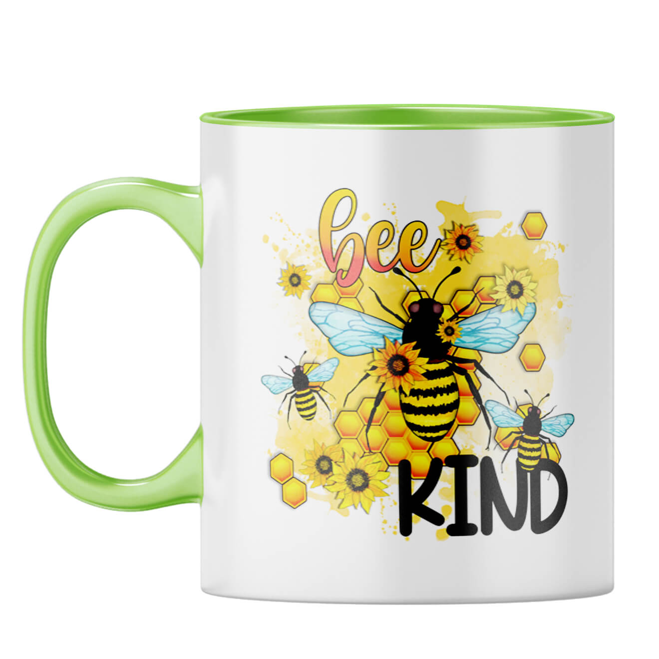 Bee Kind Coffee Mug Light Green