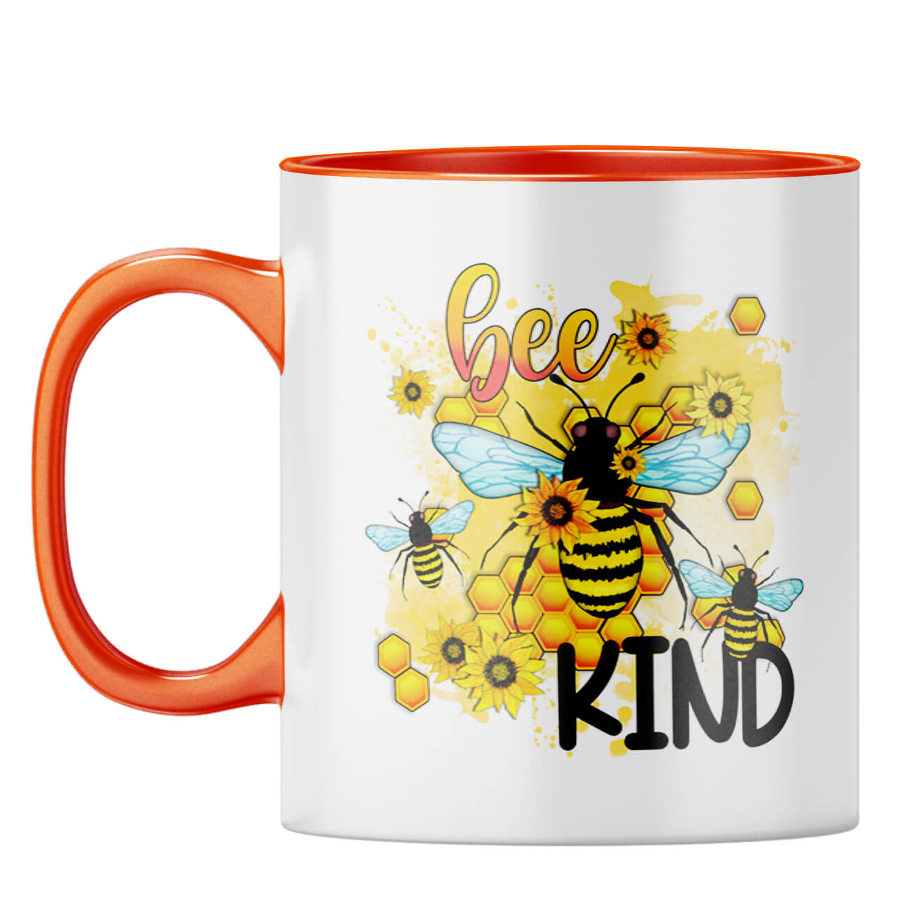 Bee Kind Coffee Mug Orange