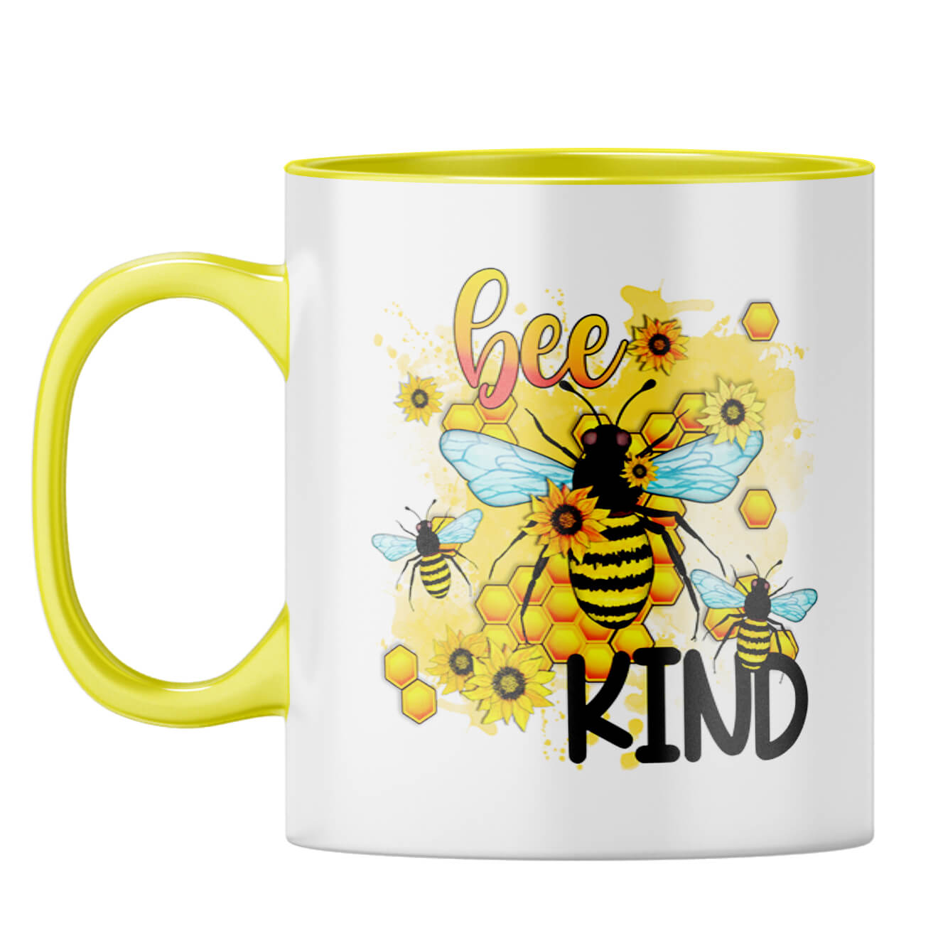 Bee Kind Coffee Mug Yellow