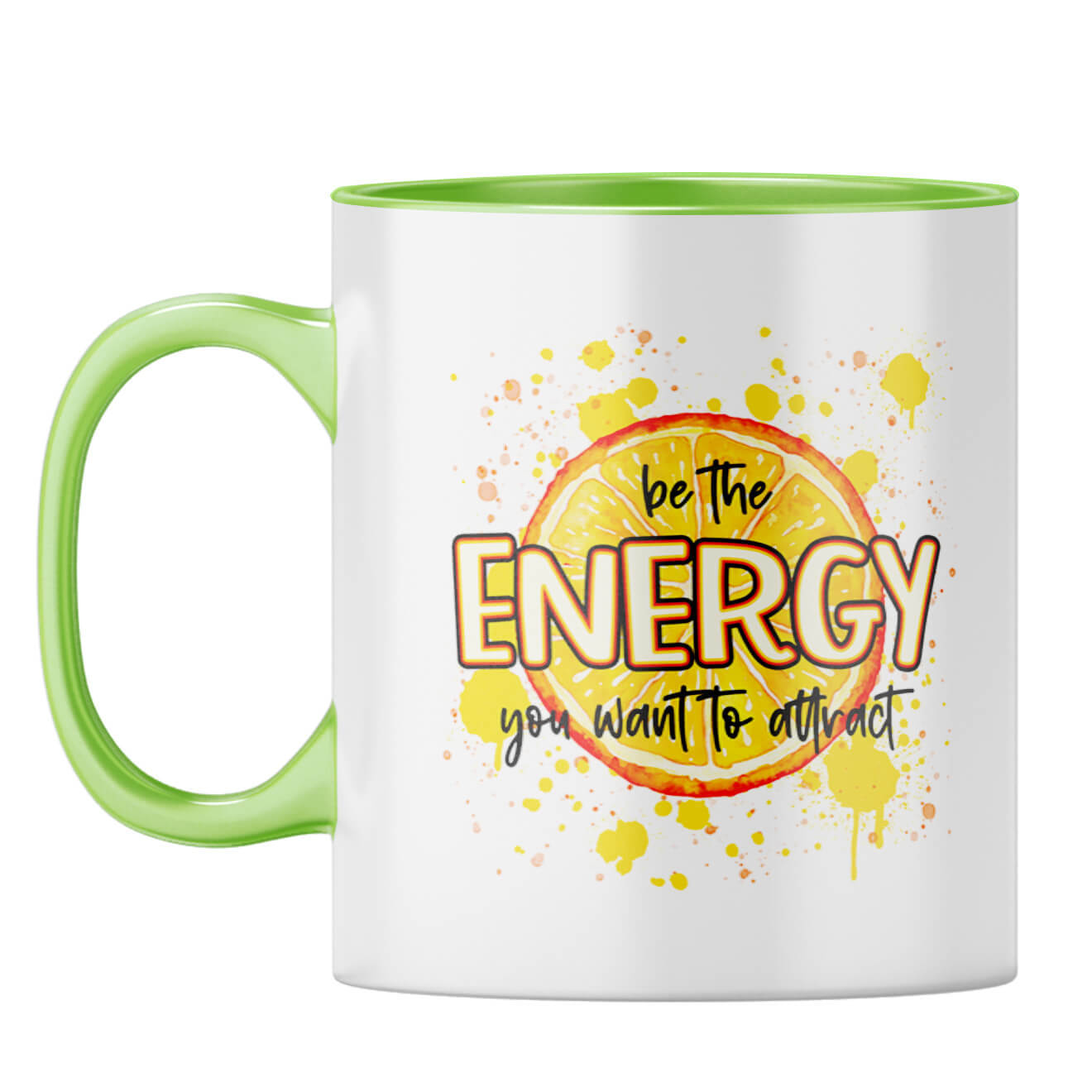 Be The Energy Coffee Mug Light Green