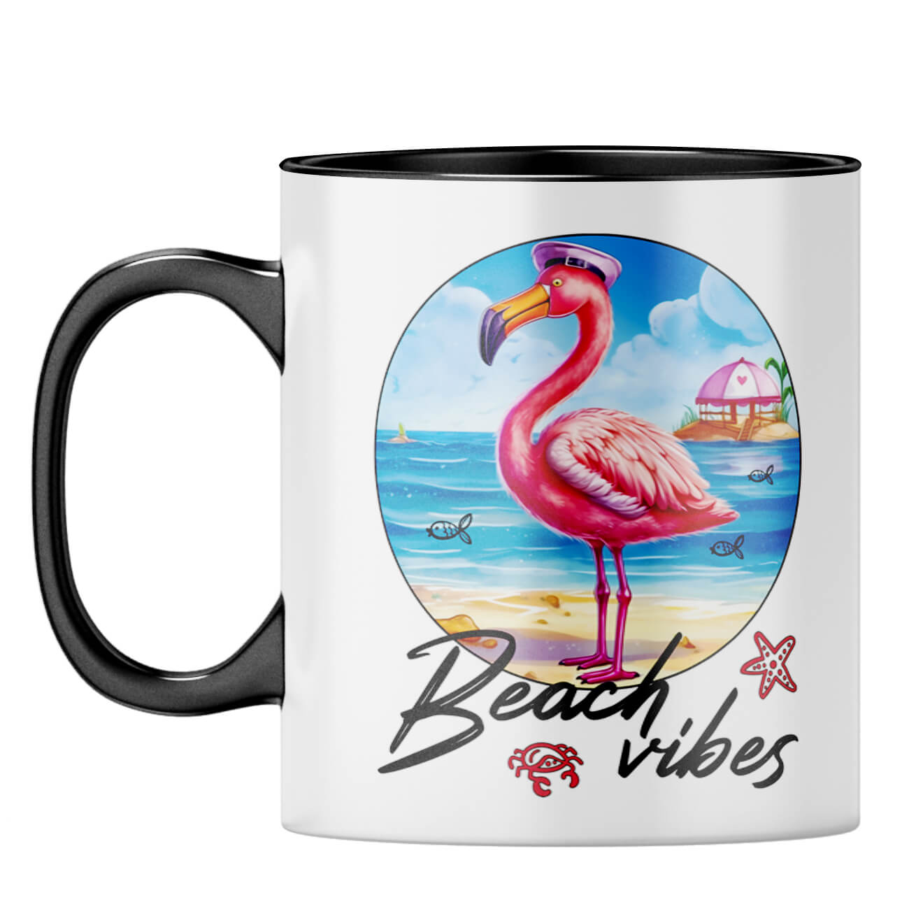 Beach Vibes Coffee Mug Black