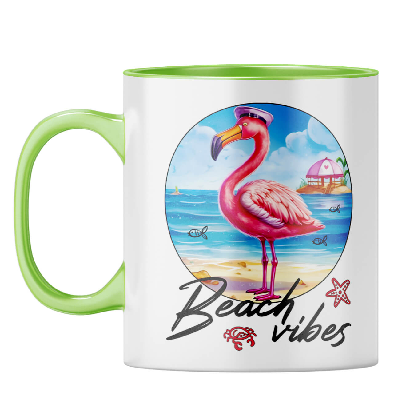 Beach Vibes Coffee Mug Light Green