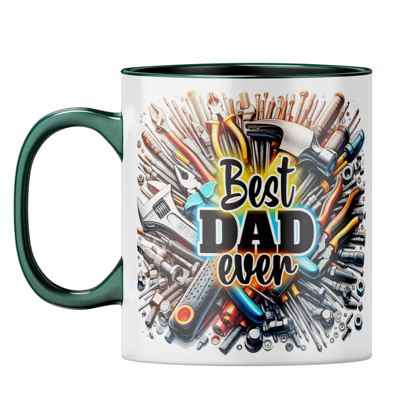 Best Dad Ever Coffee Mug Dark Green