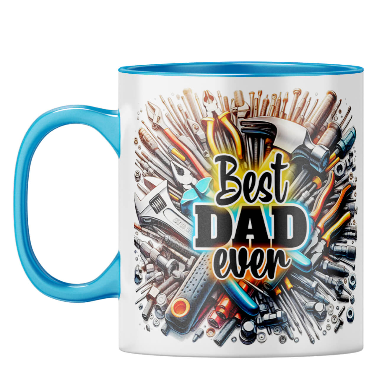 Best Dad Ever Coffee Mug Light Blue