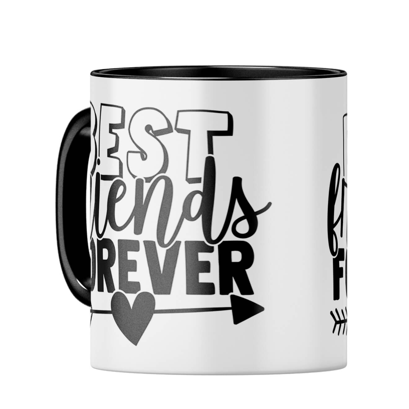Best Friends Forever BFF Coffee MugC-Black