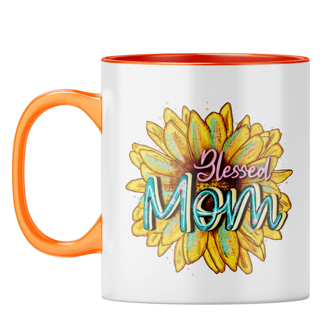 Best Mothers Day Gift For Mom Coffee Mug Orange