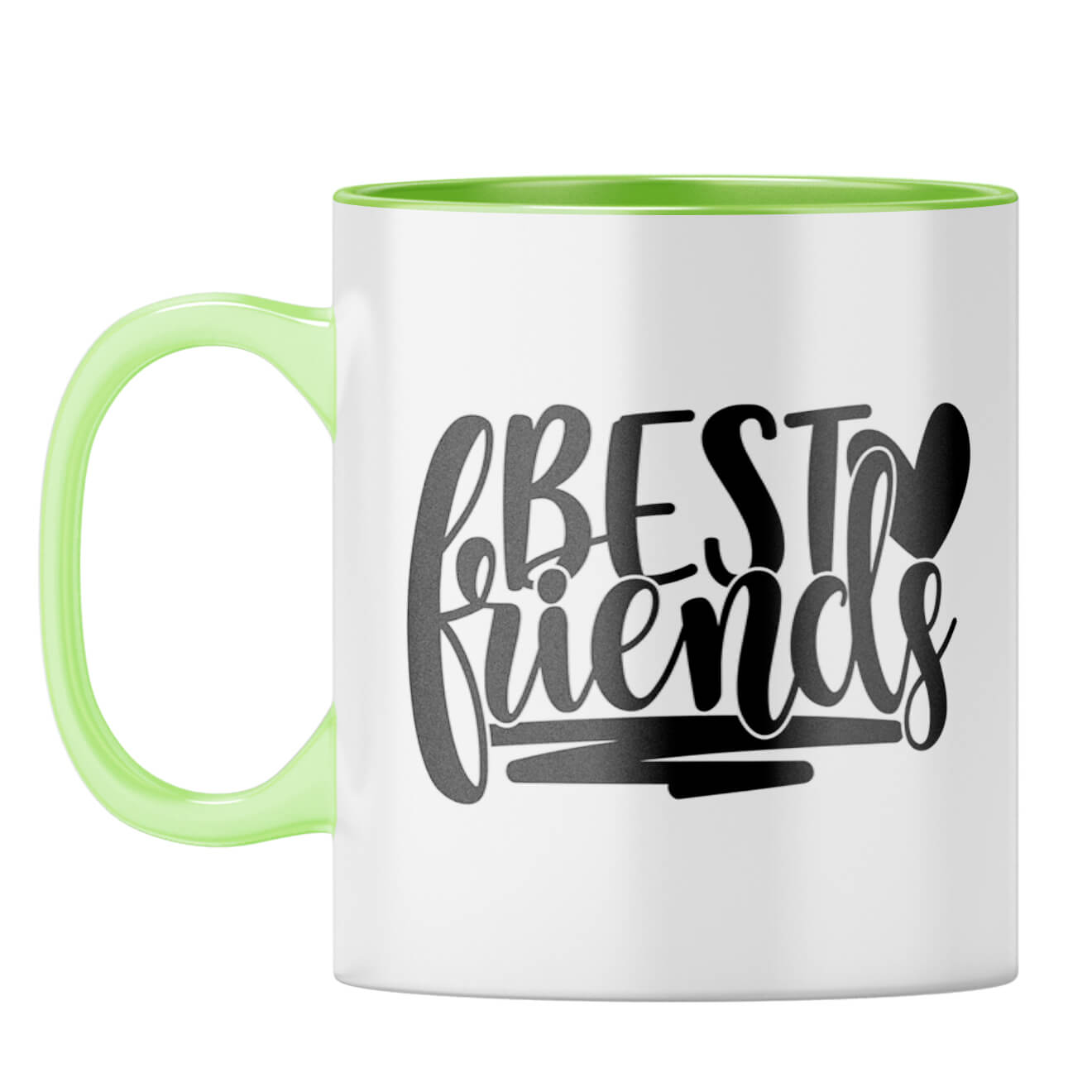 Best of Friends Coffee Mug Light Green