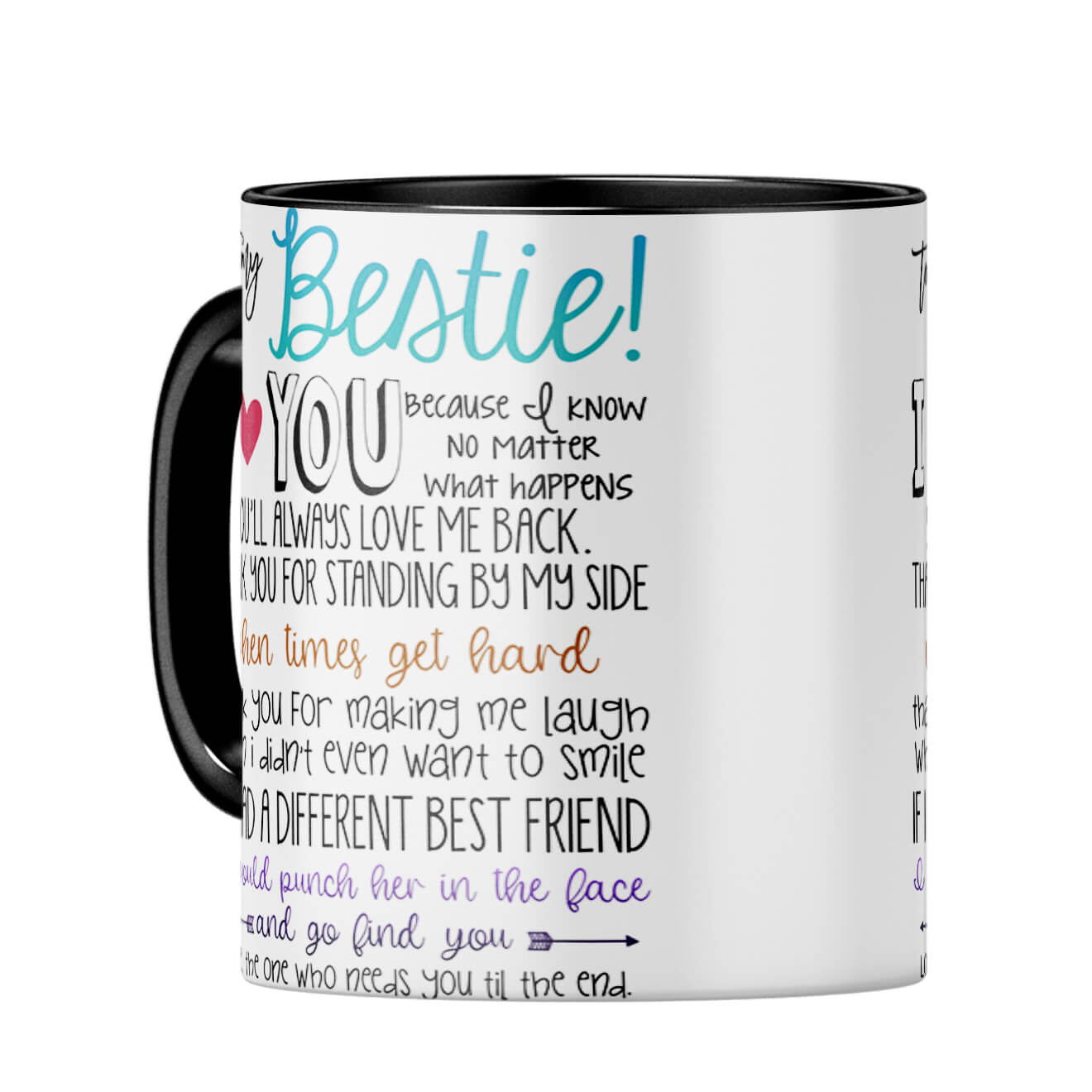 Bestie I Love You Coffee MugC-Black