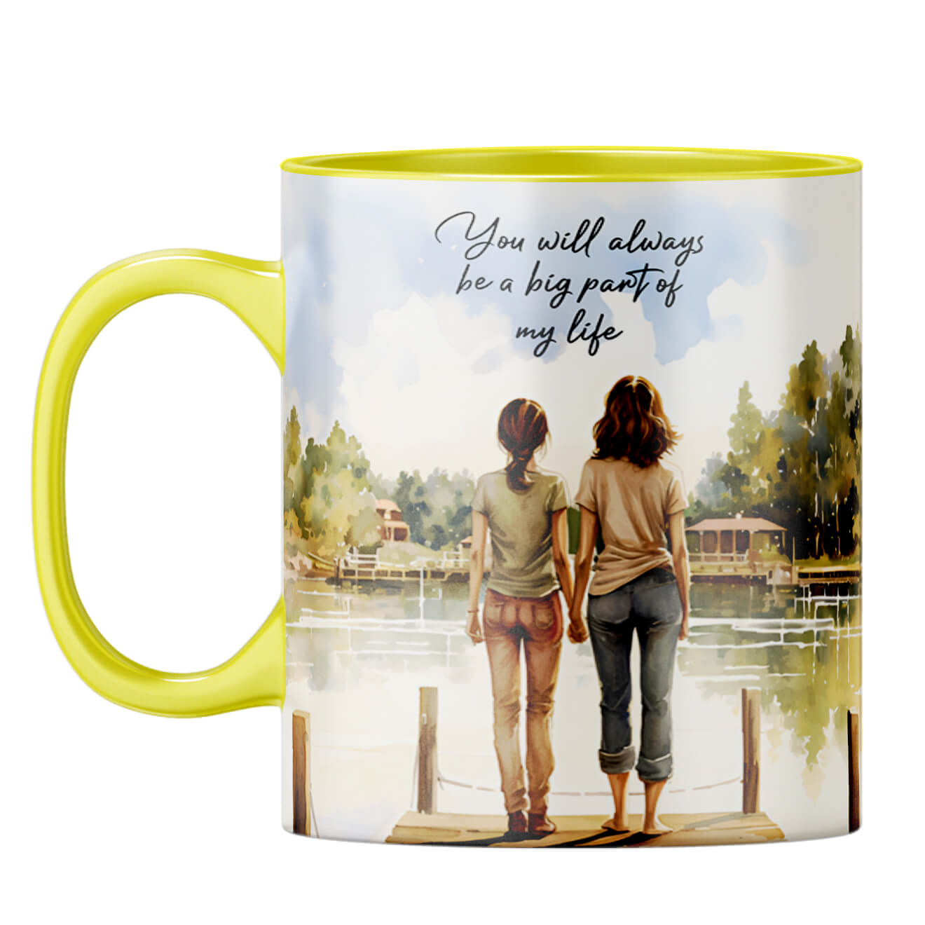 Big Part of My Life Coffee Mug Yellow