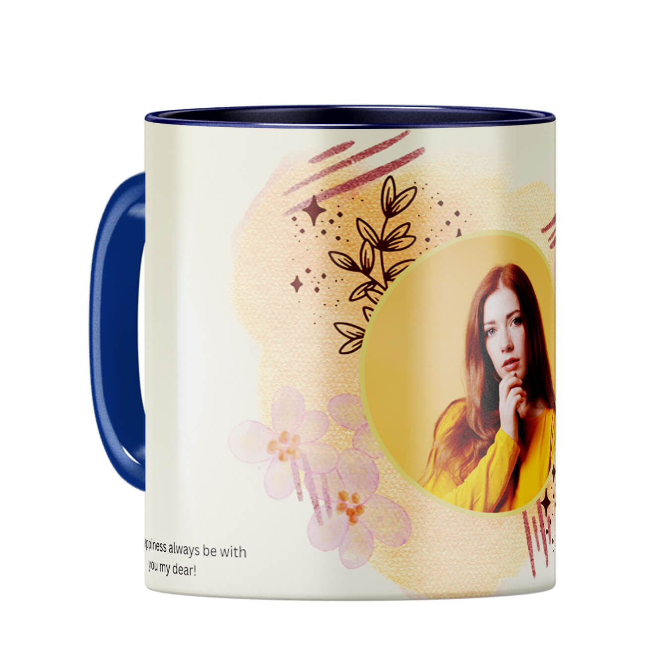 Birthday with You Coffee Mug Dark Blue