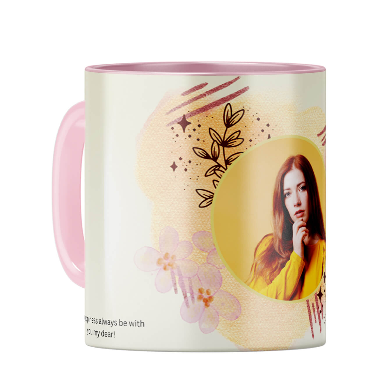 Birthday with You Coffee Mug Pink