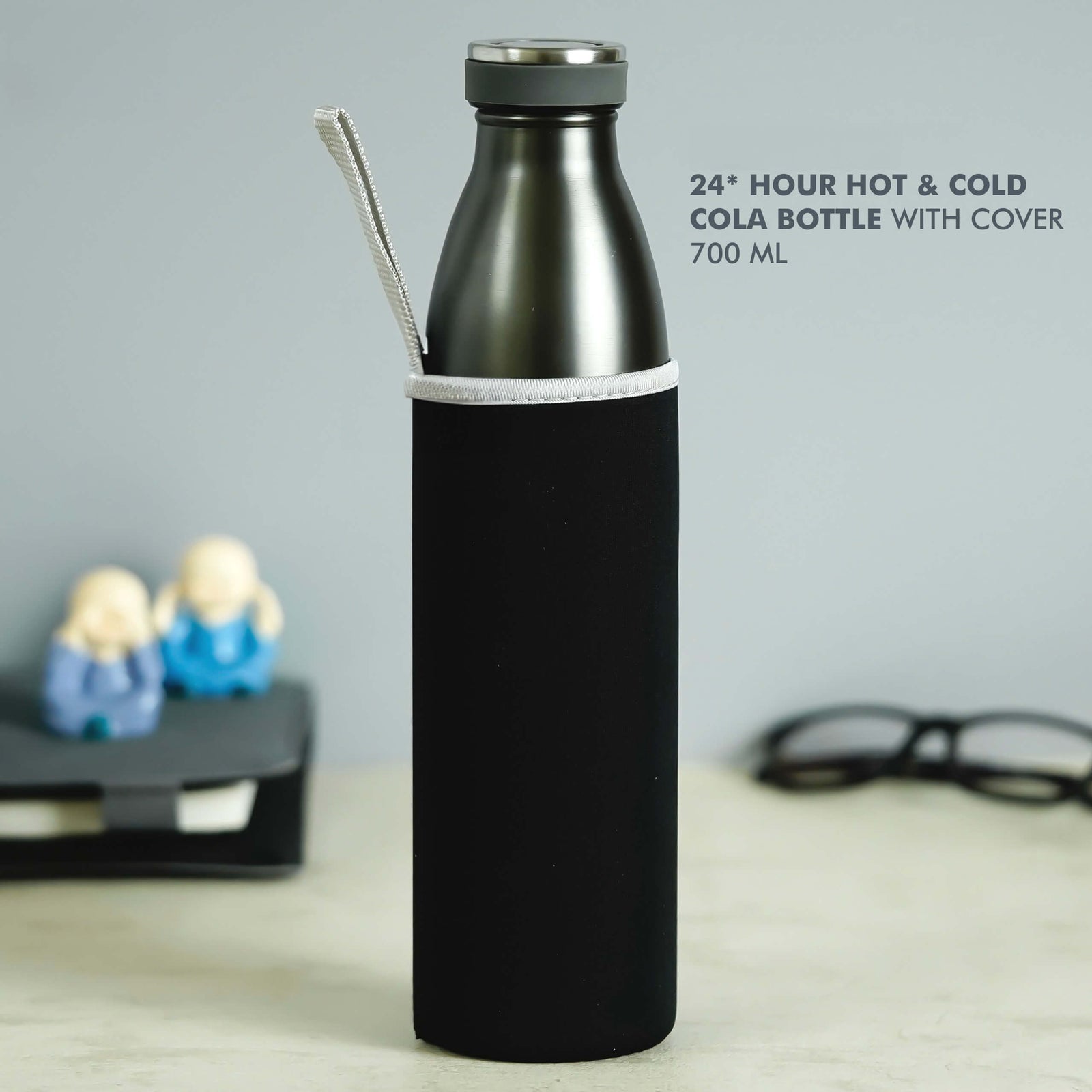 Black Stainless Steel Bottle - 700 ML - product image 2