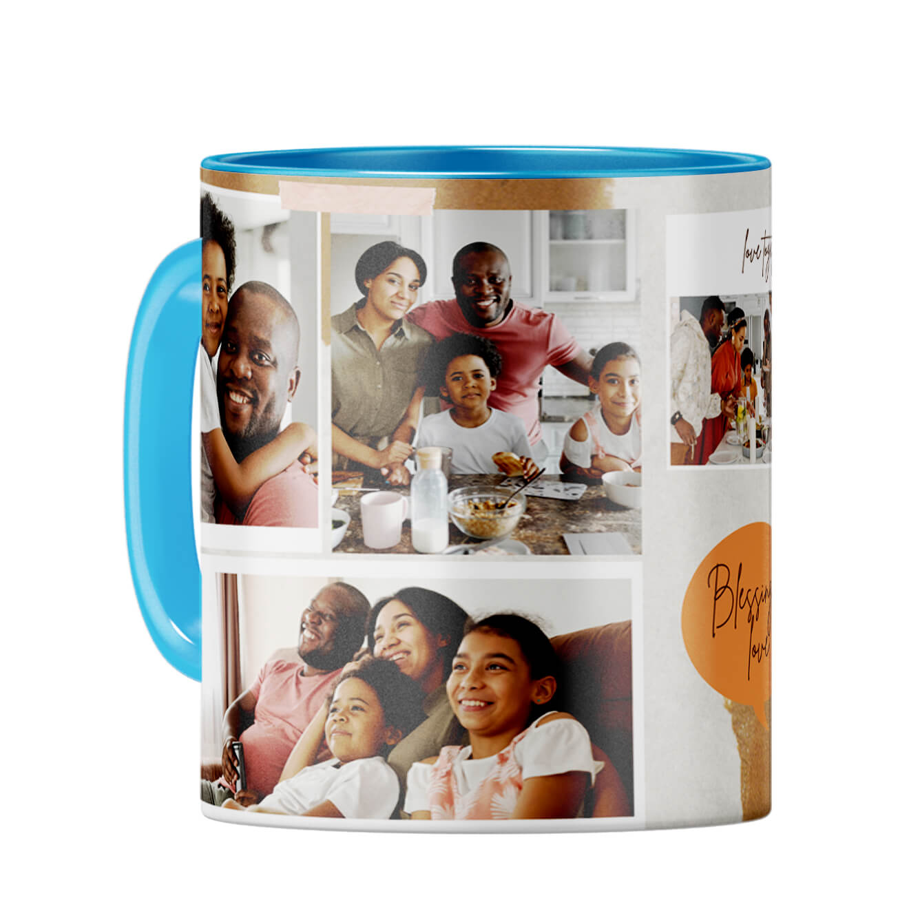 Blessing of Love Coffee Mug Light Blue