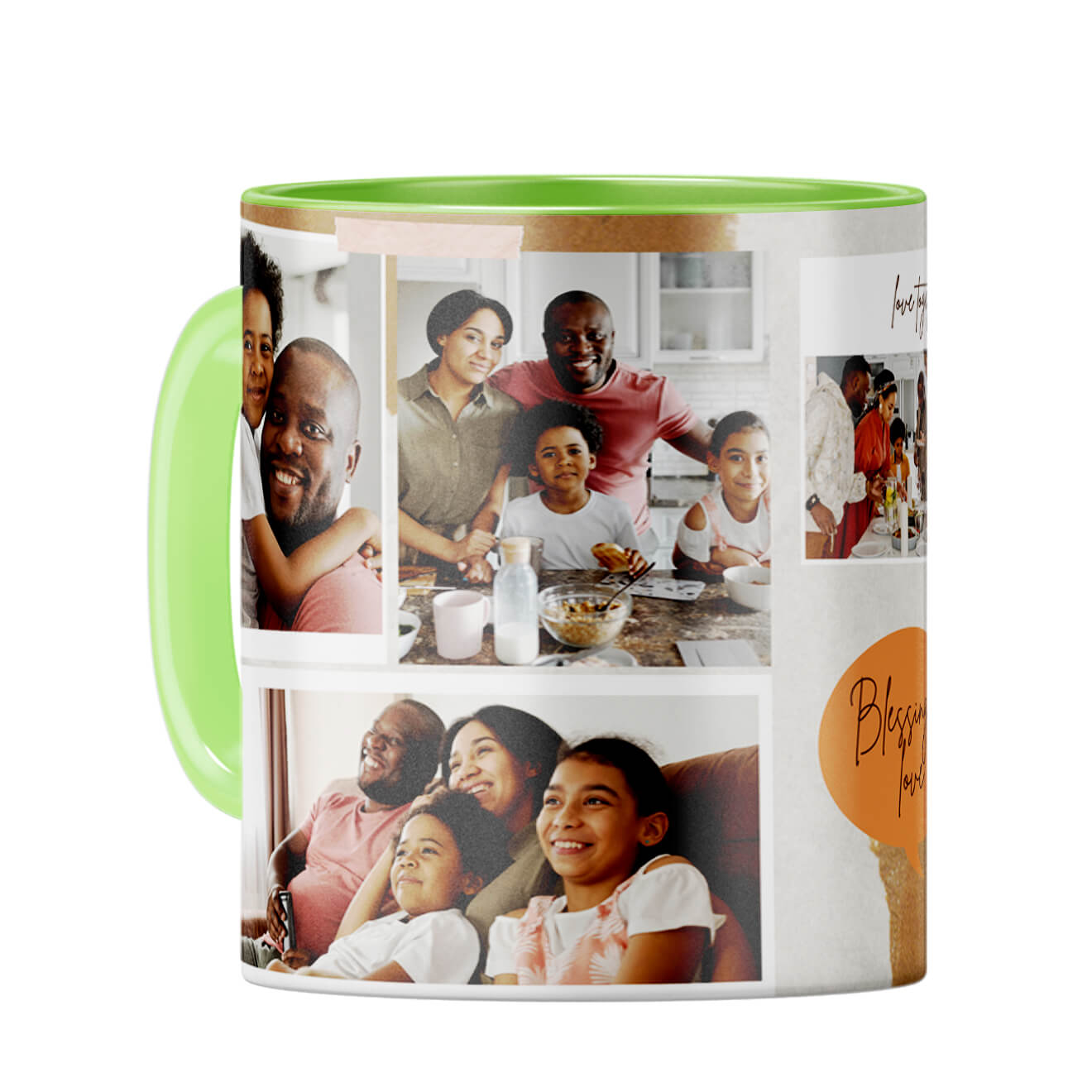 Blessing of Love Coffee Mug Light Green