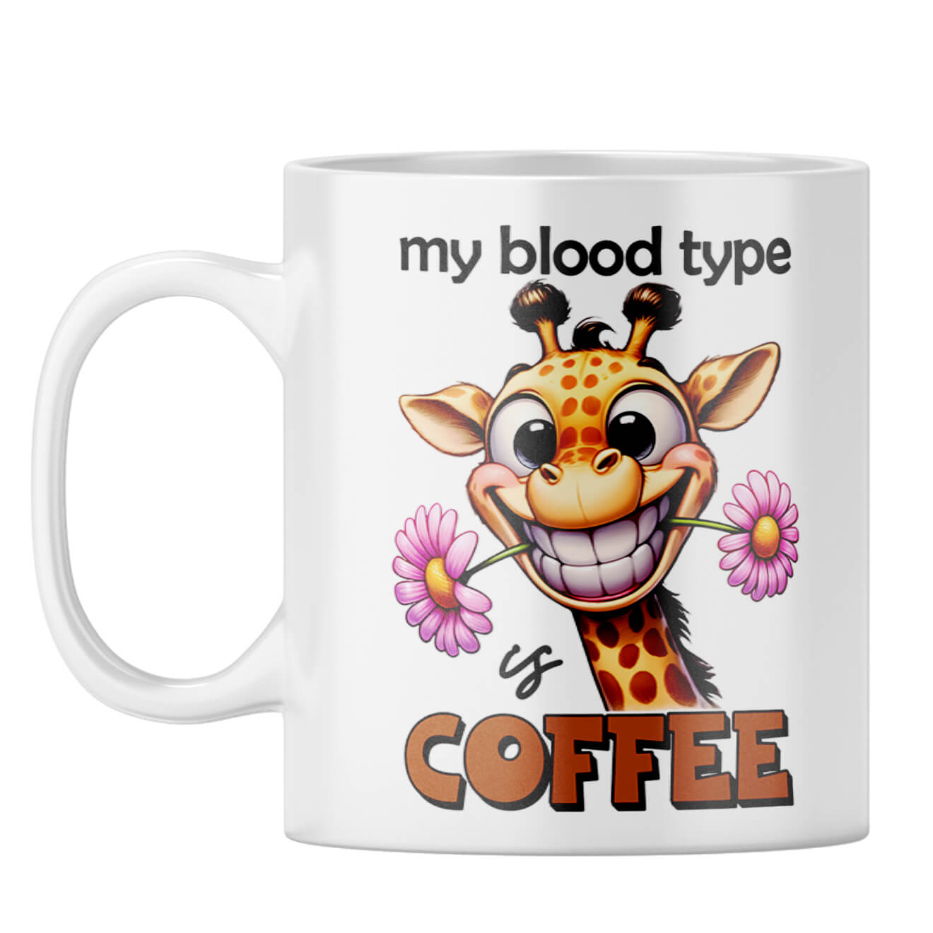 Blood Type is Coffee Coffee Mug White