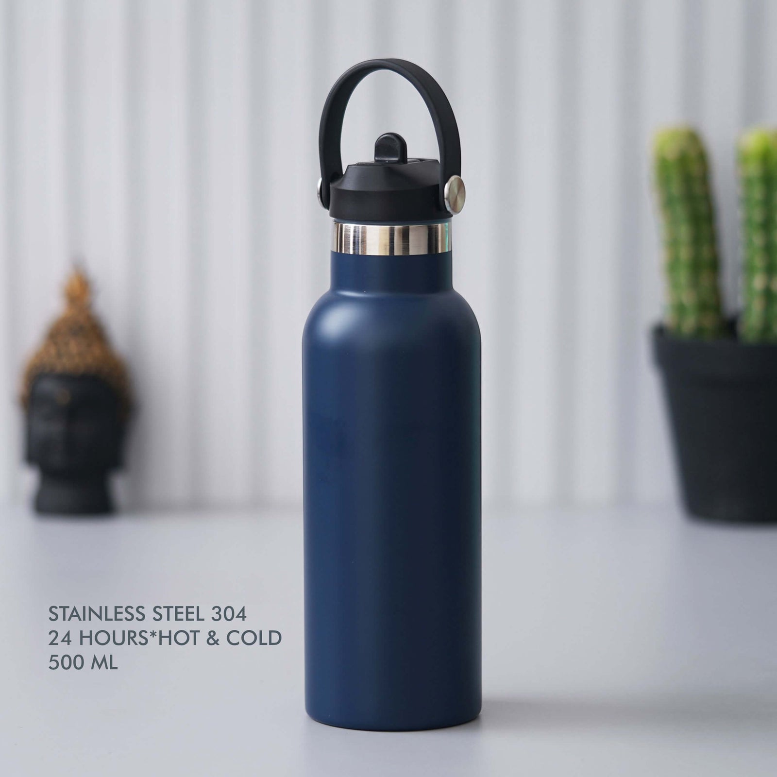 Blue Stainless Steel Bottle - 500 ML - product image 2