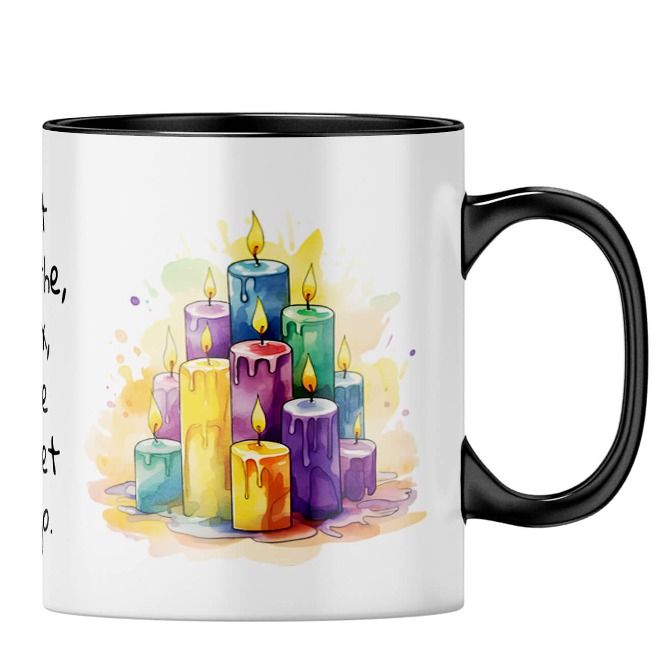 Breathe Smile and Let Go Coffee MugB-Black