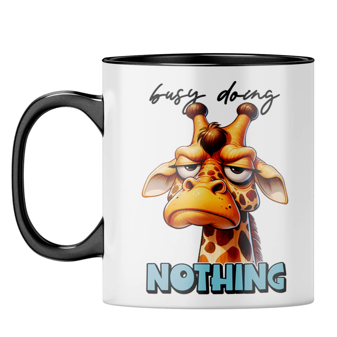 Busy Doing Nothing Coffee Mug Black
