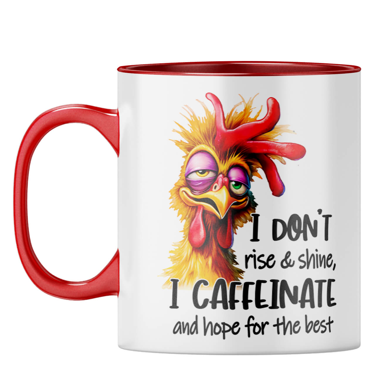Caffeinate Coffee Mug Red